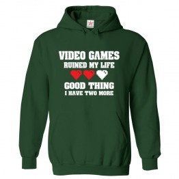 Video Games Ruined My Life Good Thing I Have Two More Kids & Adults Unisex Hoodie